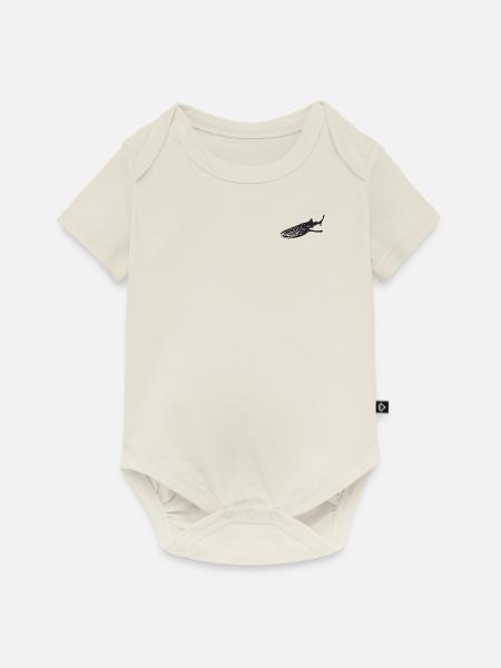 Whaleshark - Baby Premium Kurzarmbody - Naturweiß