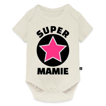 super mamie (v.5) - Body à manches courtes Premium Bébé - blanc cassé - Devant