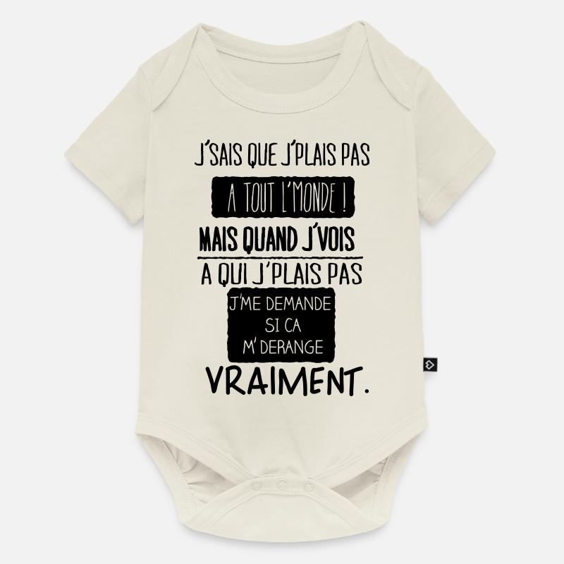 Philosophie - Body à manches courtes Premium Bébé - blanc cassé