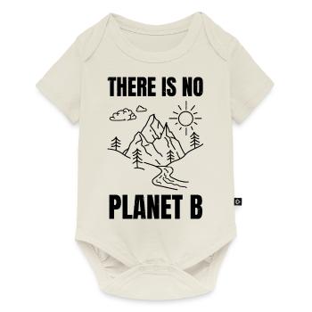 there is no planet b - Baby Premium short-sleeve bodysuit - off white - Front