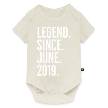 Legend Since June 2019 - Baby Premium short-sleeve bodysuit - off white - Front