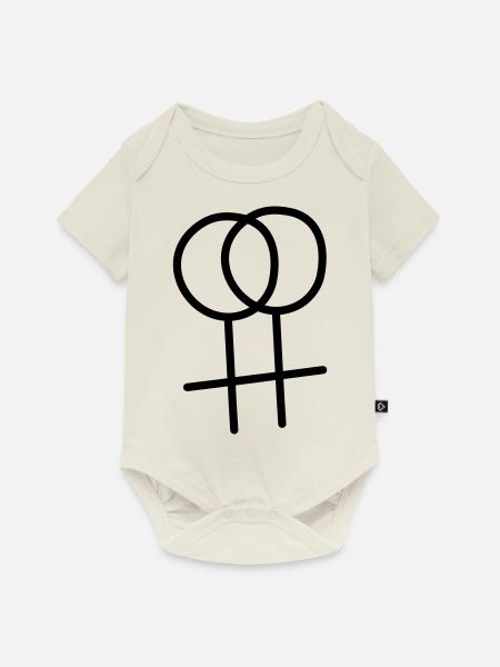 lesbian 1 - Baby Premium Kurzarmbody - Naturweiß