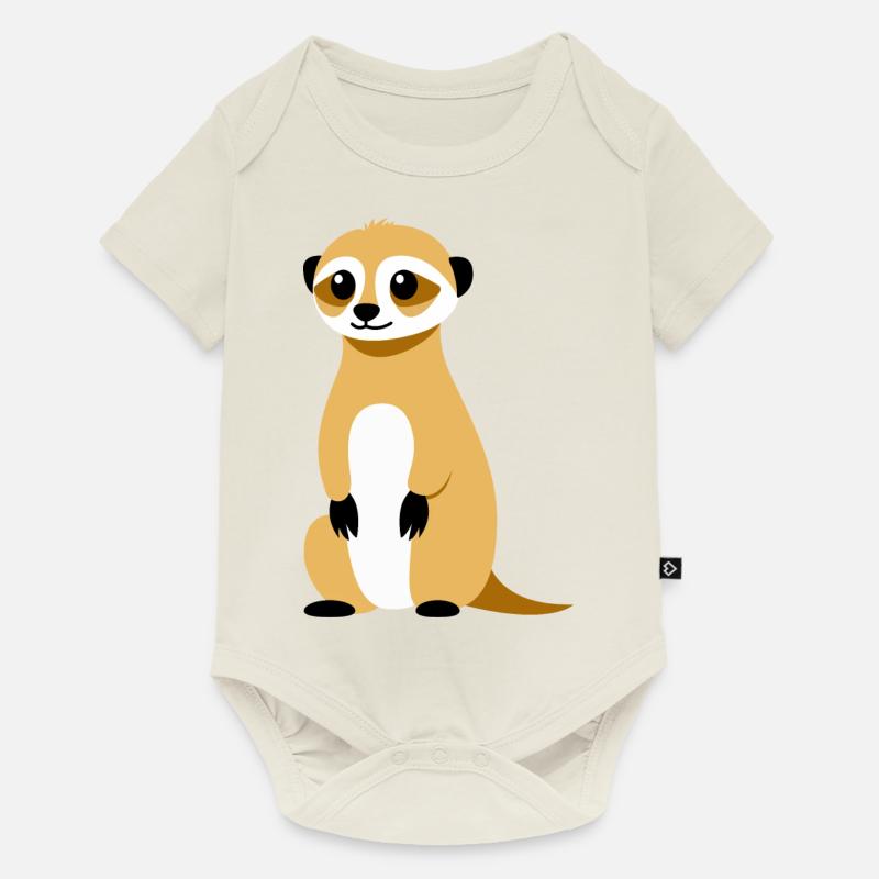 Suricate - Body à manches courtes Premium Bébé - blanc cassé