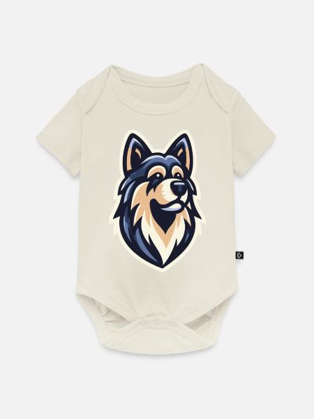 Nachtwolf-Jäger - Baby Premium Kurzarmbody - Naturweiß