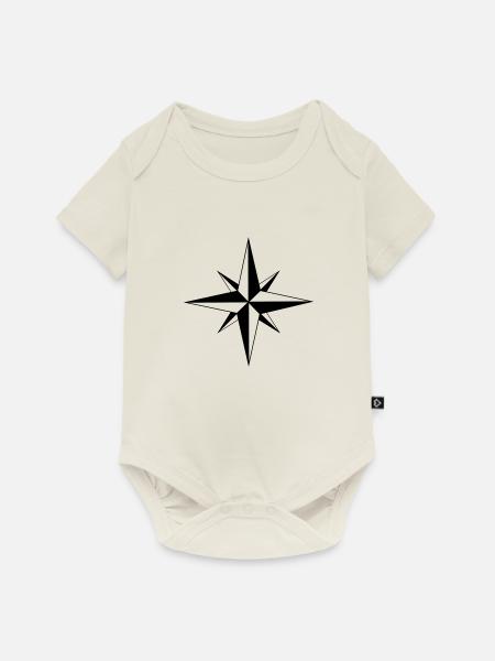Star - Stern - Supernova - Baby Premium Kurzarmbody - Naturweiß