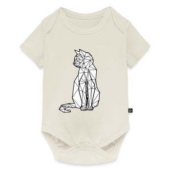 ORIGAMI CHAT - Body à manches courtes Premium Bébé - blanc cassé - Devant