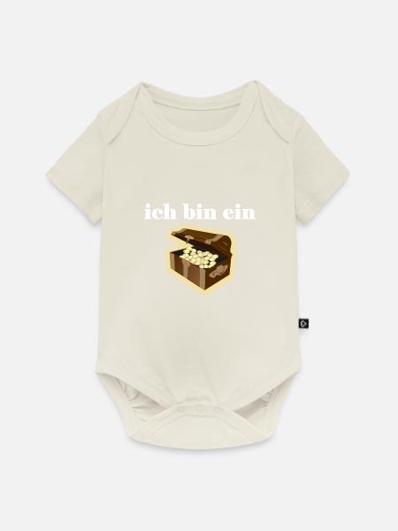 Ich bin ein Schatz. - Baby Premium Kurzarmbody - Naturweiß