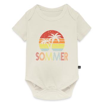Sommer - Baby Premium Kurzarmbody - Naturweiß - Vorne