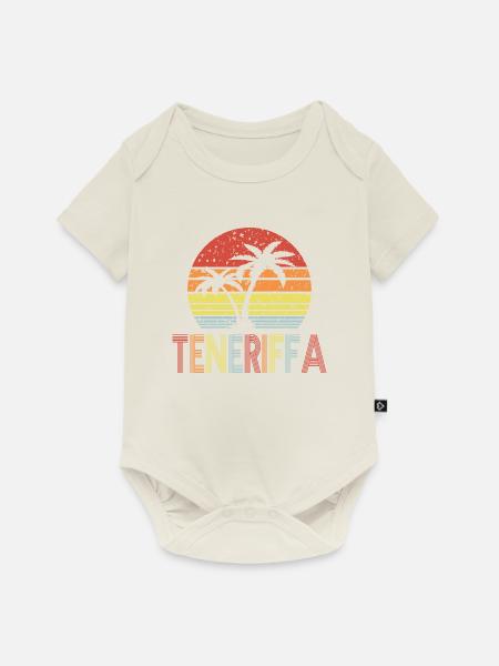 Teneriffa - Baby Premium Kurzarmbody - Naturweiß