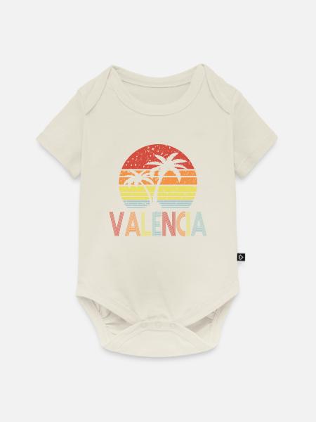Valencia - Baby Premium Kurzarmbody - Naturweiß