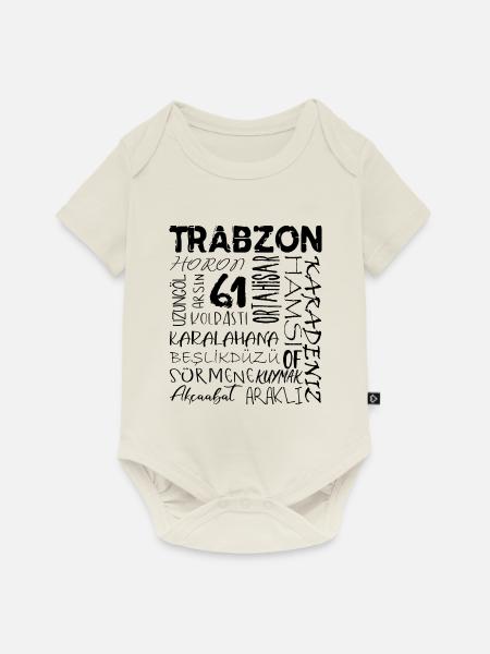 61 Trabzon Trabzonlu - Baby Premium Kurzarmbody - Naturweiß