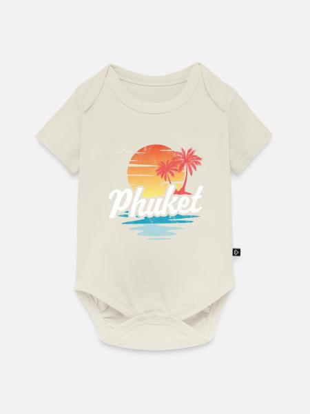 Phuket - Baby Premium Kurzarmbody - Naturweiß