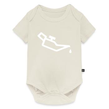Öl Kanne schräg (weiß) - Baby Premium Kurzarmbody - Naturweiß - Vorne