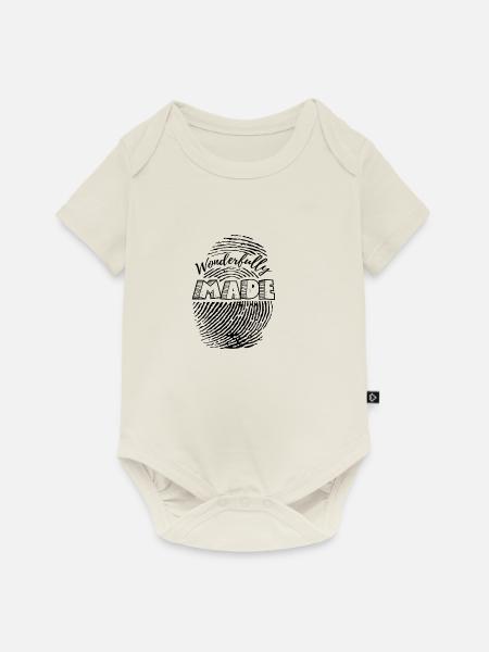 Wunderbar gemacht N - Baby Premium Kurzarmbody - Naturweiß