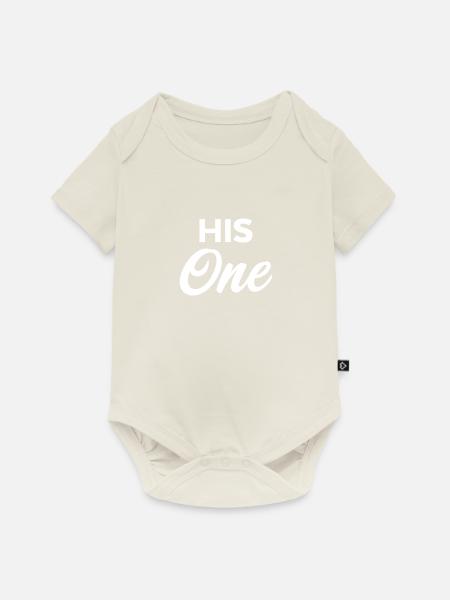 Sein Eins - Baby Premium Kurzarmbody - Naturweiß