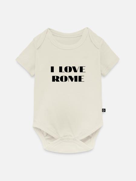 Rome - Baby Premium Kurzarmbody - Naturweiß