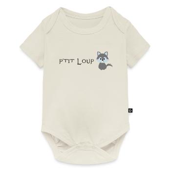P'tit Loup - Body à manches courtes Premium Bébé - blanc cassé - Devant