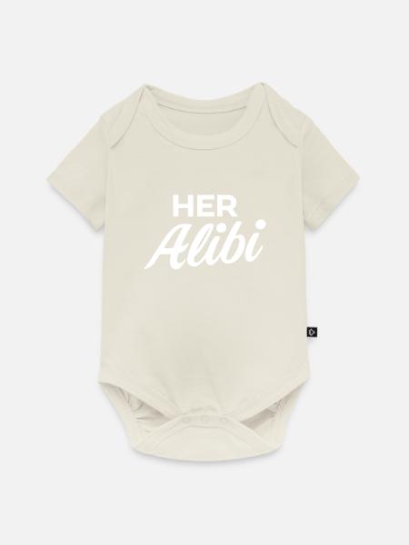 Ihr Alibi - Baby Premium Kurzarmbody - Naturweiß