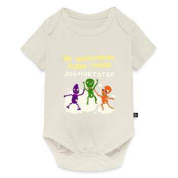 Die abgefahrenen Aliens tanzen Joghurtstep - Baby Premium Kurzarmbody - Naturweiß - Vorne