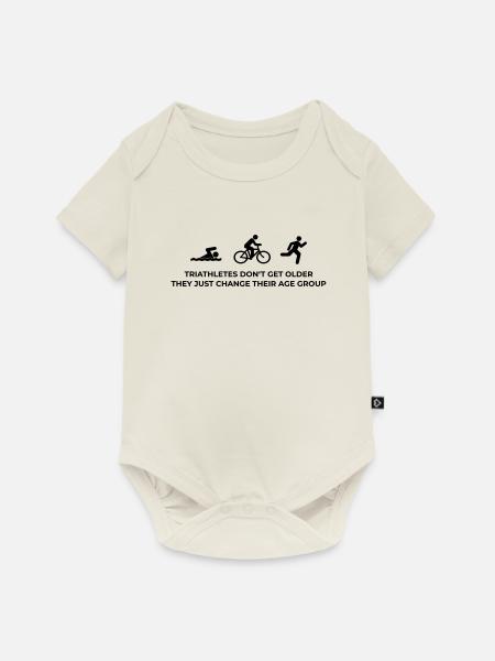 Triathletes - Baby Premium Kurzarmbody - Naturweiß