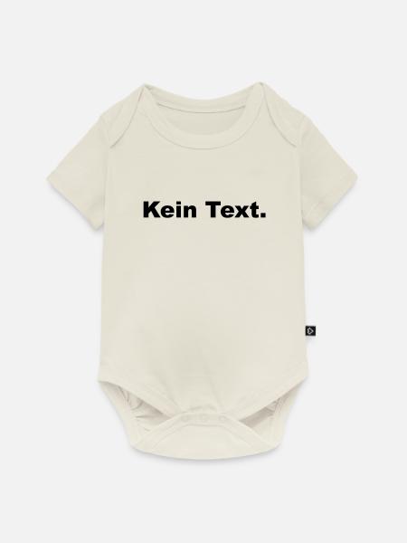 Kein Text - Baby Premium Kurzarmbody - Naturweiß