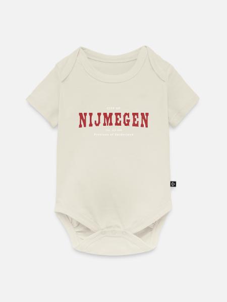 Nijmegen - Baby Premium Kurzarmbody - Naturweiß