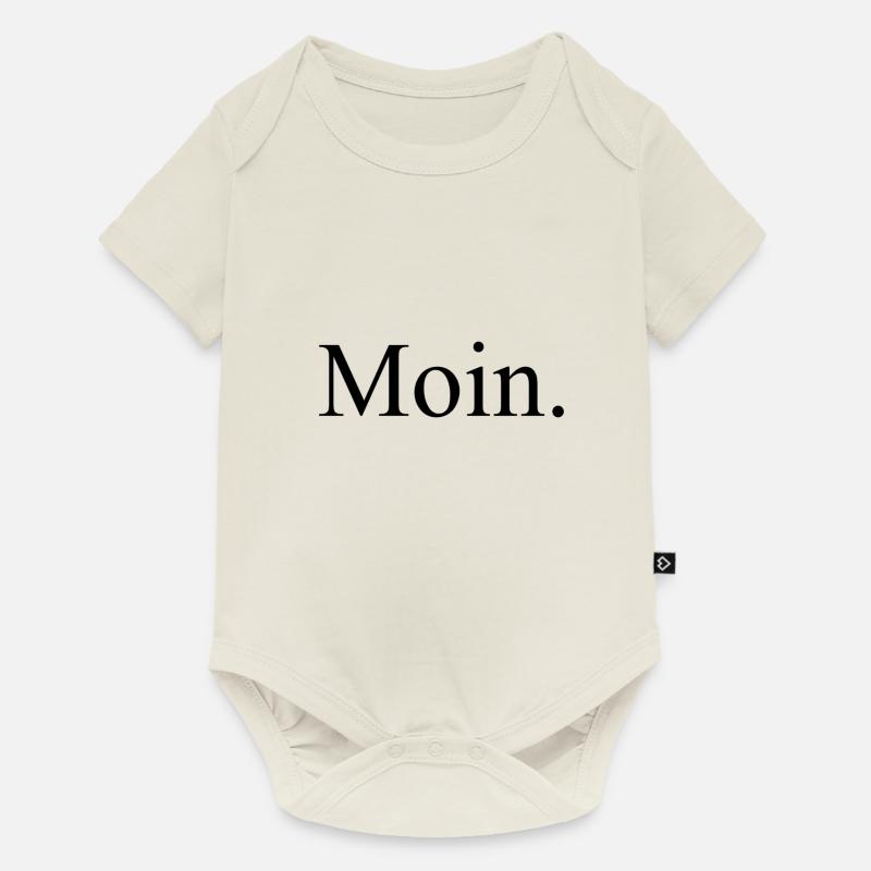 Moin. - Baby Premium Kurzarmbody - Naturweiß