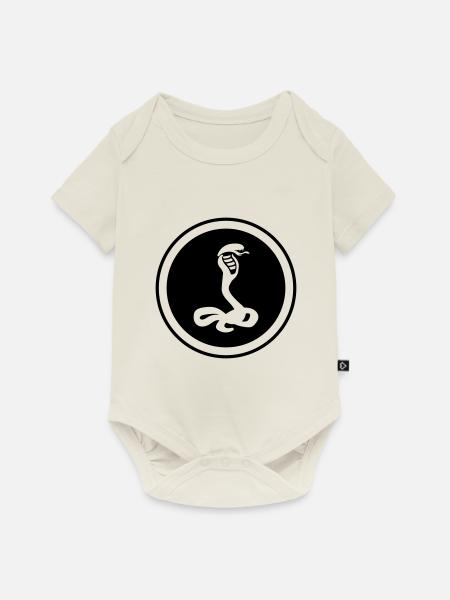 Schlange Kobra - Baby Premium Kurzarmbody - Naturweiß