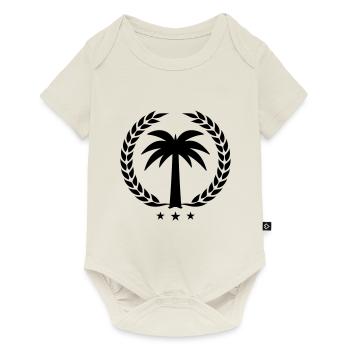 Palme Symbol - Baby Premium Kurzarmbody - Naturweiß - Vorne