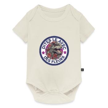 Dites le avec des fleurs - Body à manches courtes Premium Bébé - blanc cassé - Devant