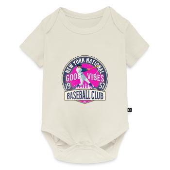 New York National Baseball - Baby Premium short-sleeve bodysuit - off white - Front