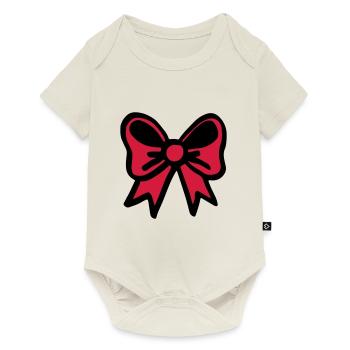 Bow red / bow red - bow tie - celebration - Baby Premium short-sleeve bodysuit - off white - Front