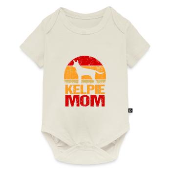 Australien Kelpie Dog Maman Grand-mère Cadeau - Body à manches courtes Premium Bébé - blanc cassé - Devant