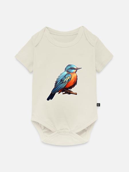Kleiber - Baby Premium Kurzarmbody - Naturweiß