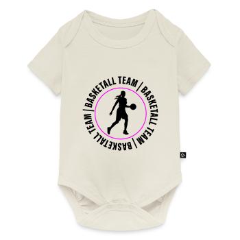 Basketball Team Verein Frau - Baby Premium Kurzarmbody - Naturweiß - Vorne