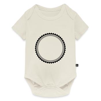 kreis emblem - Baby Premium Kurzarmbody - Naturweiß - Vorne