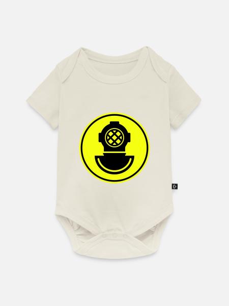Taucher helm apnoe - Baby Premium Kurzarmbody - Naturweiß