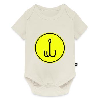 Fishing hook angler icon - Baby Premium short-sleeve bodysuit - off white - Front