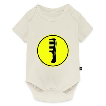 Comb hairdresser icon - Baby Premium short-sleeve bodysuit - off white - Front