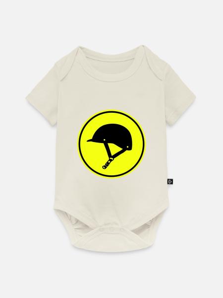 Reiterhut icon - Baby Premium Kurzarmbody - Naturweiß