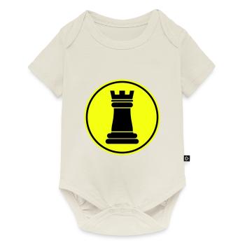 Chess piece tower - Baby Premium short-sleeve bodysuit - off white - Front