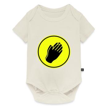 Hands symbol - Baby Premium short-sleeve bodysuit - off white - Front