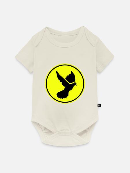 Taube symbol - Baby Premium Kurzarmbody - Naturweiß