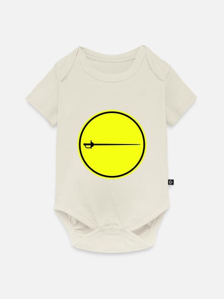 Fechten Schwert - Baby Premium Kurzarmbody - Naturweiß