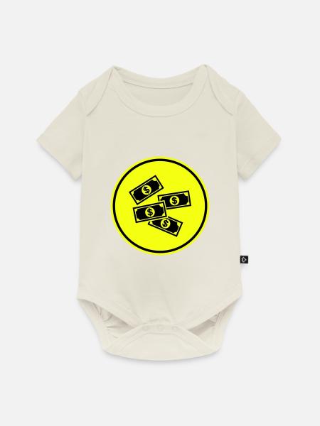 Cash Money Symbol - Baby Premium Kurzarmbody - Naturweiß