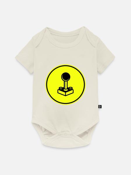 Joystick Gamer - Baby Premium Kurzarmbody - Naturweiß