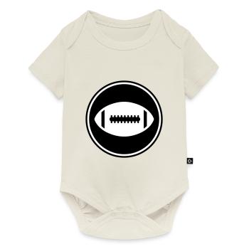 Icône de l’icône Football - Body à manches courtes Premium Bébé - blanc cassé - Devant