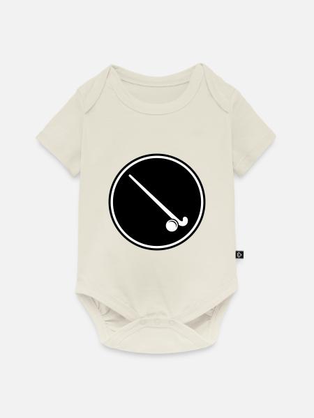 Icône de l’icône Hockey sur gazon - Body à manches courtes Premium Bébé - blanc cassé
