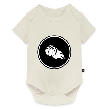 Basketball flame - Baby Premium short-sleeve bodysuit - off white - Front