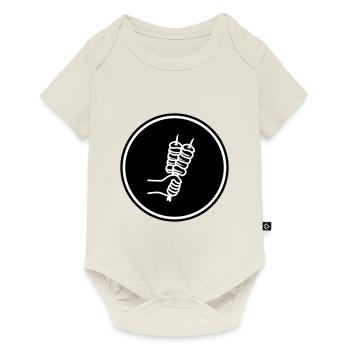 Spieß grill Icon - Baby Premium Kurzarmbody - Naturweiß - Vorne